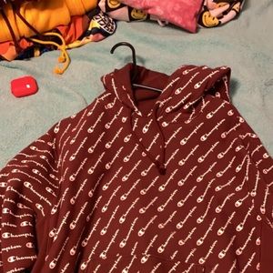 Maroon champion all over hoodie